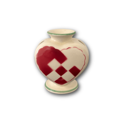 Aluminia hjertestager r�d